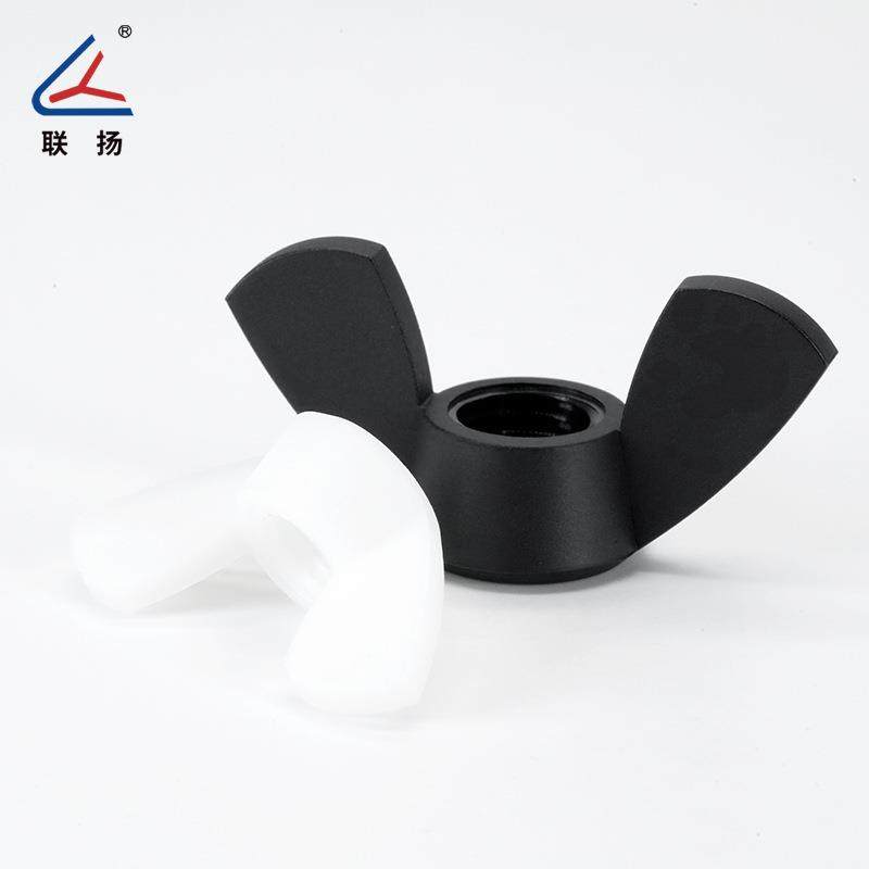 联扬龙蝶形螺尼母A66蝴蝶帽PM3无品牌/螺-M12塑料手拧羊角螺丝帽