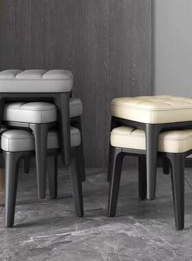 家用CGO凳子凳客厅凳小子可叠放板矮凳儿童小椅子茶几沙凳方发凳