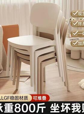 塑料椅子OZP家用餐加厚餐桌厅餐靠背椅商用椅现代简约舒适凳子包