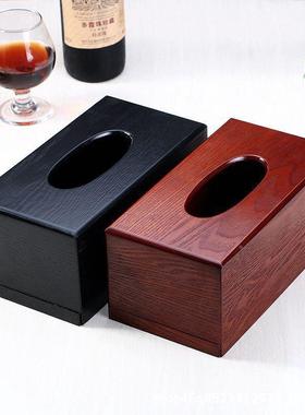 巾创意家居品用木制巾盒卫纸生间抽纸盒酒店餐231210厅餐盒