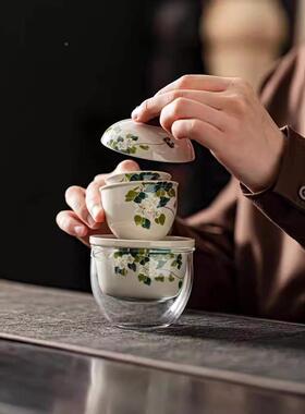 草木灰国风T-89旅行茶具便套装户携收纳外露营泡茶快客礼品loog定