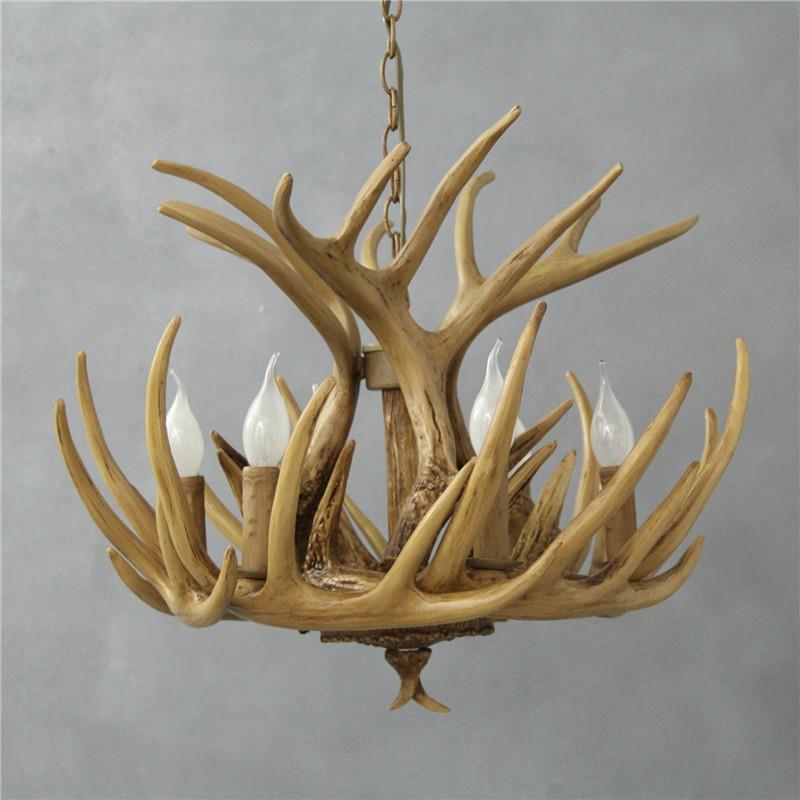 美式乡村复店8098古业鹿角吊灯服工装餐厅客厅风酒吧民宿咖啡厅灯