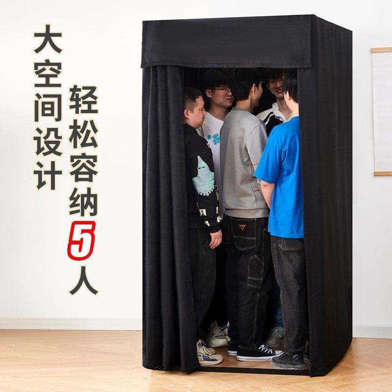 衣商场临时动移衣间服装店落地便携式可折叠简易更衣185室换试间