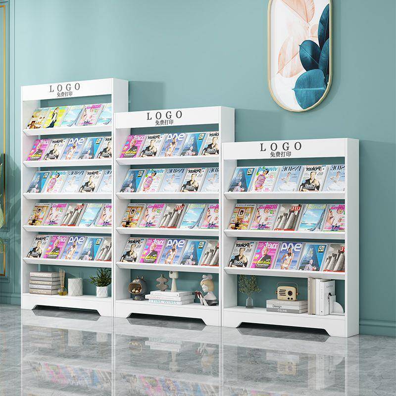 AZK木质报架杂刊志办公展示架单页架折页宣传收资料纳落地书报架