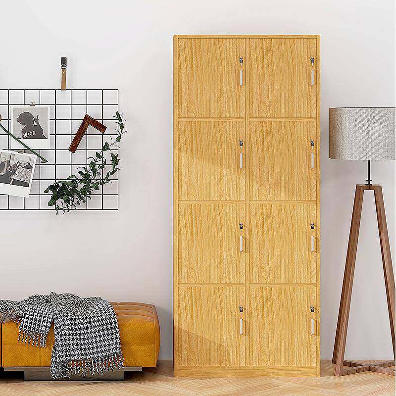 木质更柜MZ-49622工储物柜衣理发店存包柜带衣锁洗浴中心更员室原