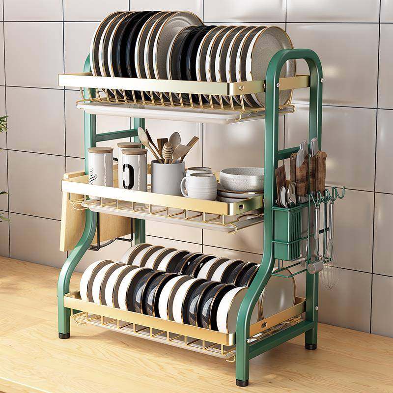 厨碗碟收纳架碗架多功能放碗盘沥水架碗柜用三层无品牌/房物置架,基础建材,脚轮/万向轮,淘宝优惠券,粉丝福利购,淘宝优惠卷
