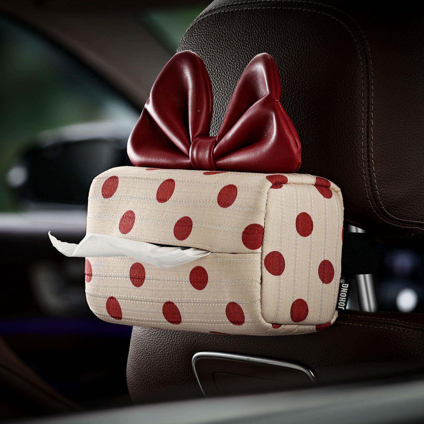 SVU波卡舞曲汽车纸巾盒车尔内装饰车载挂车式抽盒纸女神用纸巾包