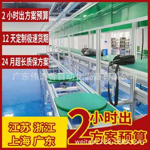 输送线台式射超面部频仪生产线养生仪器精雕脂仪组装线循环装配