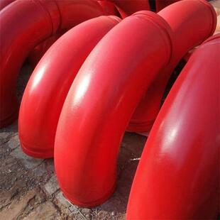 混凝土输送泵泵车双层弯头泵车管道配件铸钢耐磨爬坡弯头