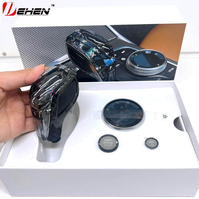 适用宝马G20G01G02G05G06G07G12G14G15碳纤维水晶档把排挡头