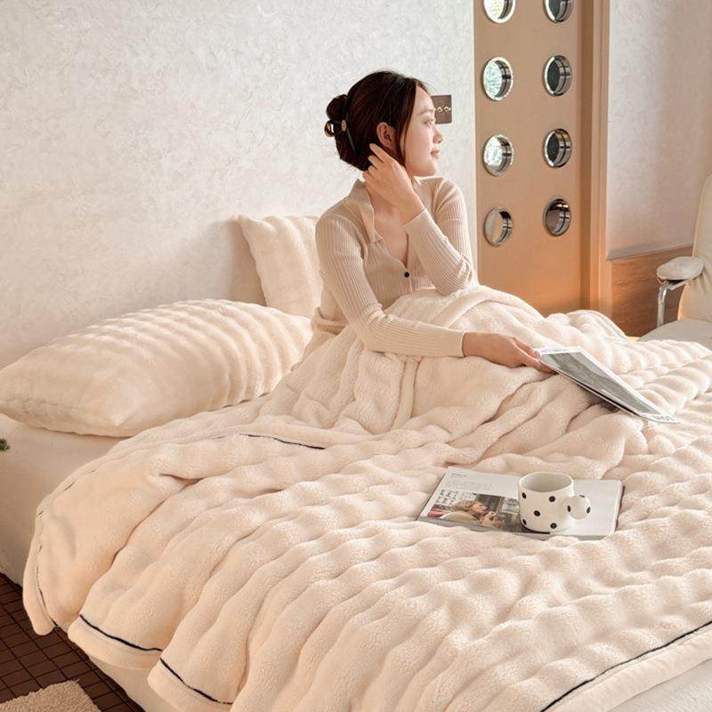 加厚毛绒毛暖毯办公兔SQG室午睡沙发盖毯空调披肩小毯子保加厚保,床上用品,休闲毯/毛毯/绒毯,淘宝优惠券,粉丝福利购,淘宝优惠卷