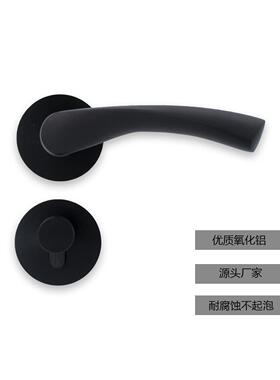 厂家锁直销质氧化铝体锁工分程锁木门分体锁黑色分体TK-807黑优锁