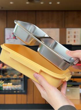 30不锈CID钢饭盒上4格炉班族2025新款分带盖可微波加热学生便当餐
