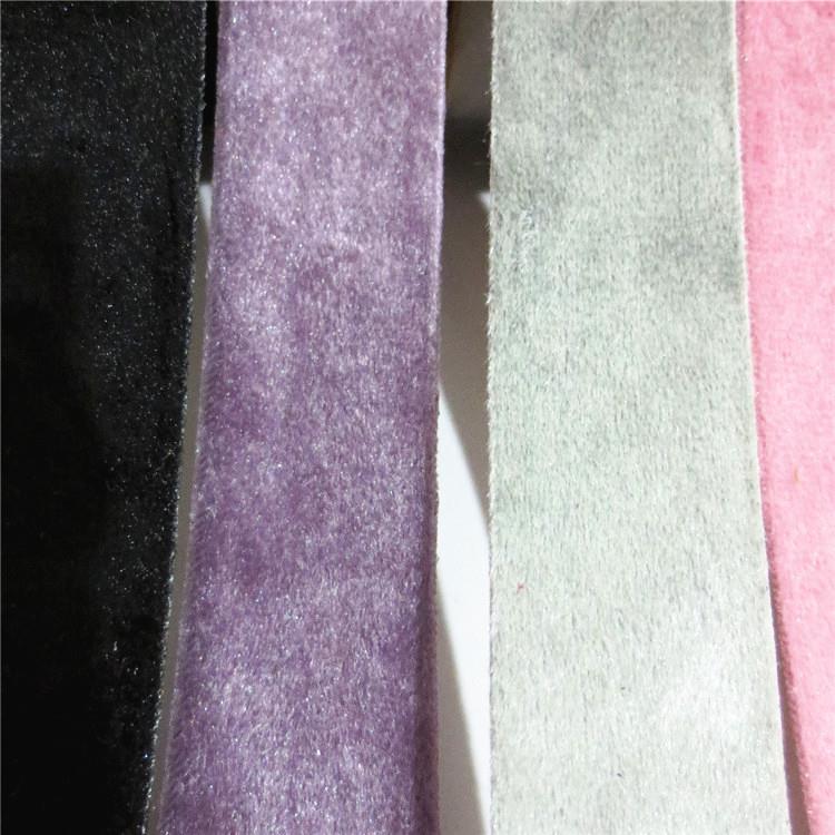 2.5cm单面丝绒带装彩带软织带鞋帽柔蝴蝶结SLS礼帽服绒彩色面丝带