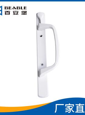 推拉门TIR平开门对开铝合金带匙大把手门窗执手表面处理：喷门涂