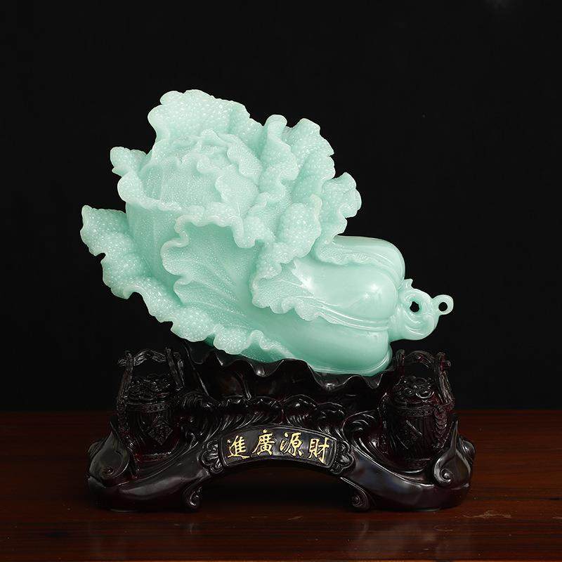 白菜摆意件客厅家居装饰品寓礼好入伙搬新玉财源滚滚家乔迁送礼品