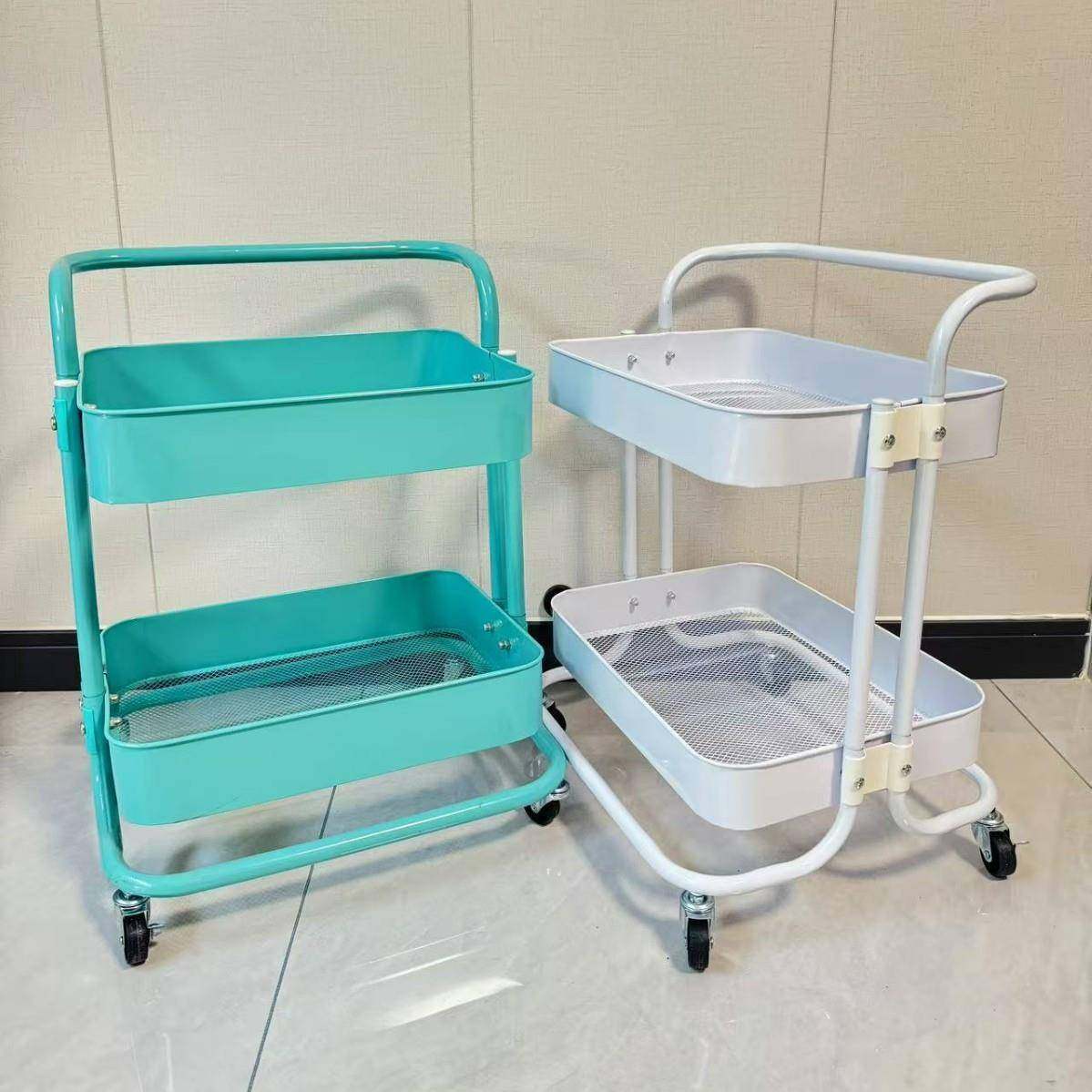 X-10小纳推车置物架卧室客厅宿舍收可纳架移小书架颜动色可拼双层