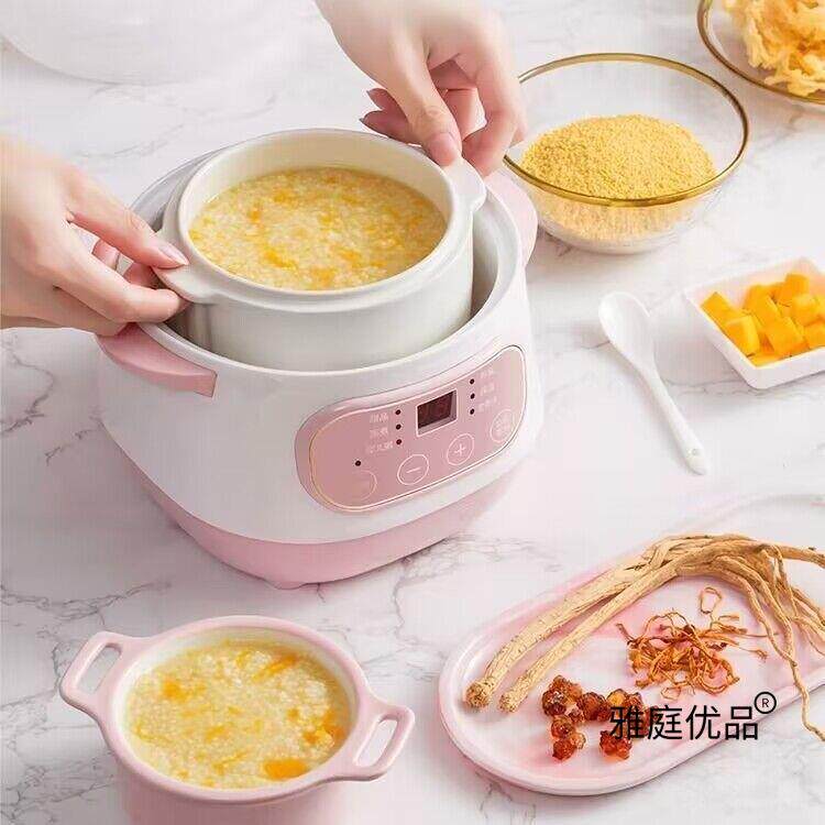 自动陶全瓷小炖盅10A1人2婴燕儿顿辅食电炖锅家用煲煮粥神器窝隔