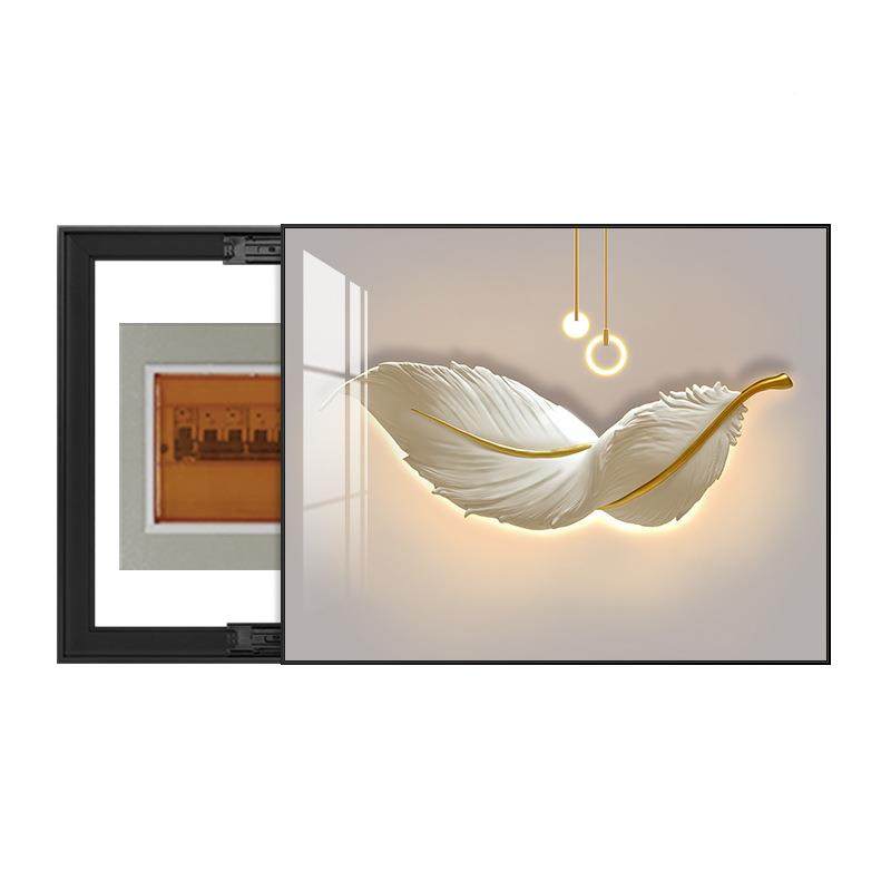 87709497奢轻电箱装饰画现代简约客厅源配表电箱电闸盒遮挡箱电总