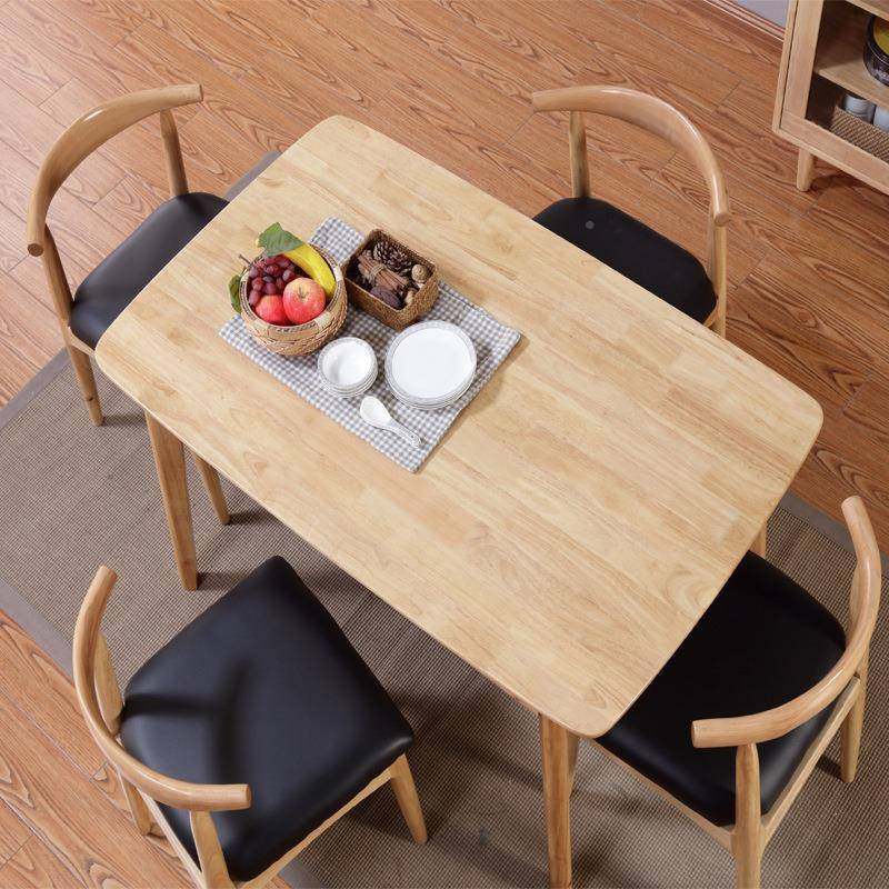 新款约北简欧餐桌椅实木桌组合实客厅餐桌厨房饭桌小29#北欧户餐