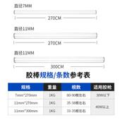 惠州高粘熔热融胶棒灵房花圈用热熔胶花条纸花热TG 102B枪胶纸条
