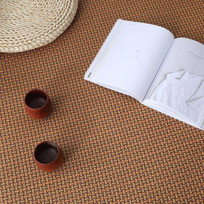 日毯式藤厂家直供席榻榻米地垫藤加编茶几客厅爬行卧室丝床边地冰