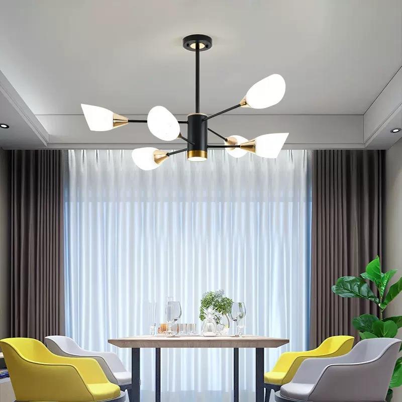 厂家直供北欧风格客厅吊灯简约现代奢轻代餐厅灯0现创意卧室灯