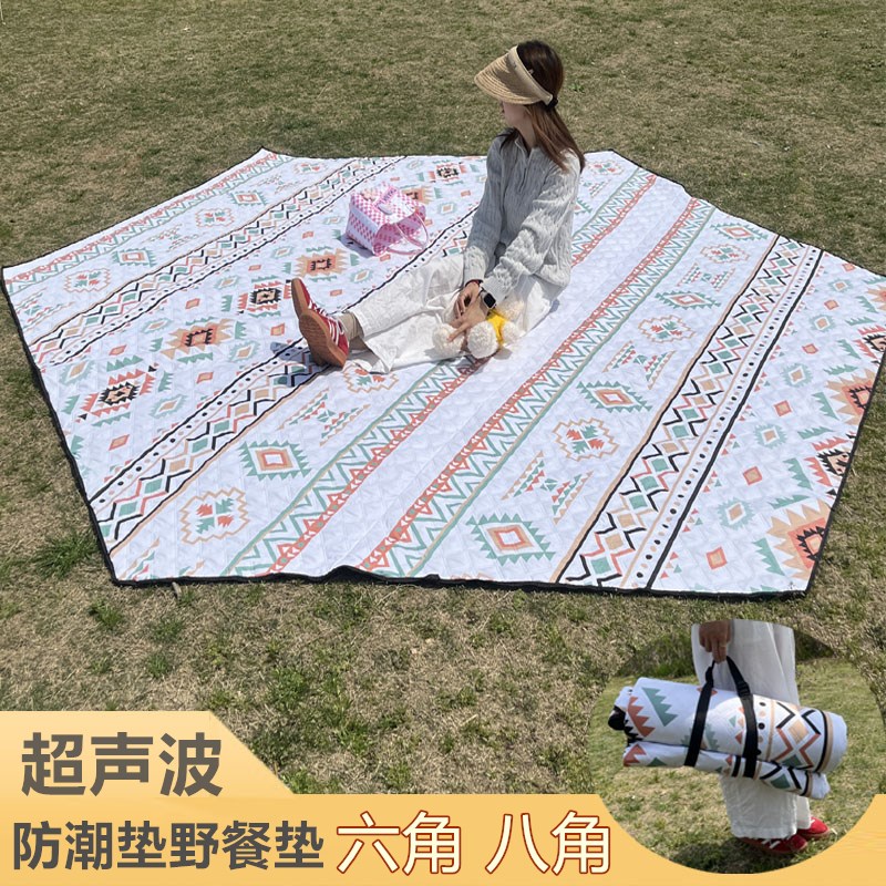 超声波野餐垫六角帐篷内r垫子户外露营地垫加厚便携防潮睡垫可定图片
