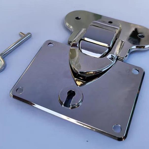 高包质五金复茶几箱古箱配件34品高低边款大对款大对锁皮箱锁访