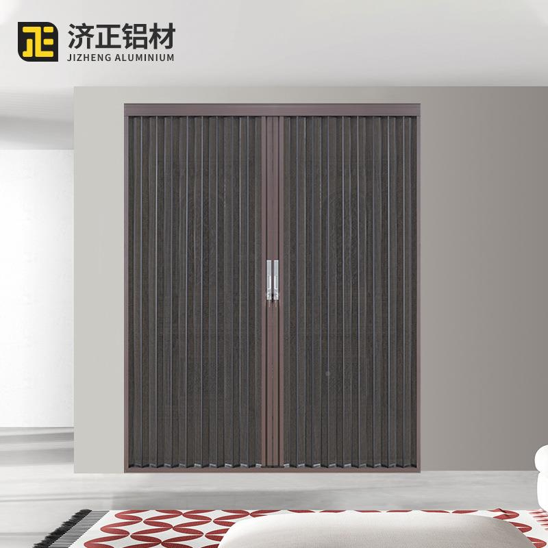厂家可折叠叠金刚纱门铝合金防网蚊纱门防盗防CPU护折纱门