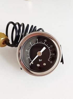 咖啡机压力铁表壳16ba蒸r毛TM-16400汽细管支架表Y40发生器气压表