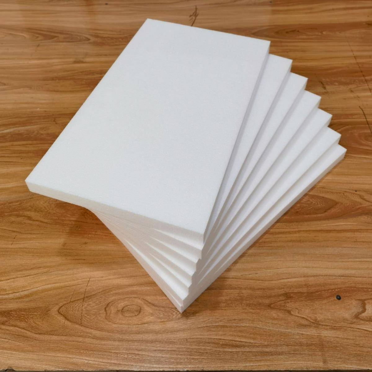 现货白色E泡沫板泡沫块RKO高密度免PS模衬包装内防震环创保丽龙泡