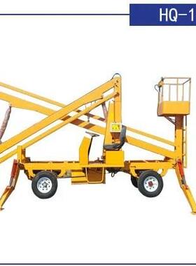 简电动机曲臂升曲降平ZWW台车价格柴油臂式升降登高车高空作业易