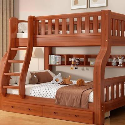 实木上下床高低床双层上下户铺子木床小型多11516功能组合儿童两