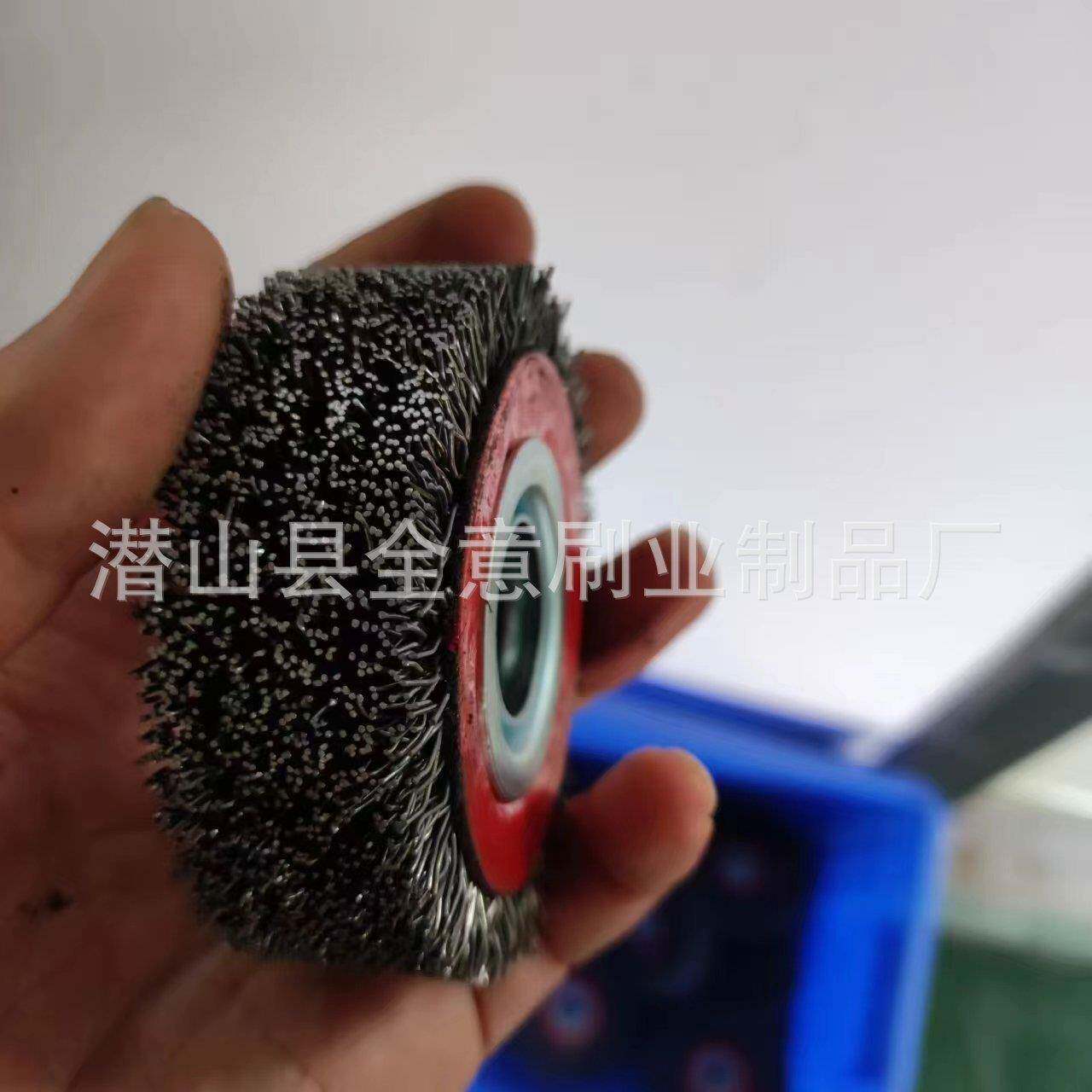 圆光打磨钢丝轮毛刷无品牌/盘刷铜丝不锈寸钢丝非标尺抛生产毛刷