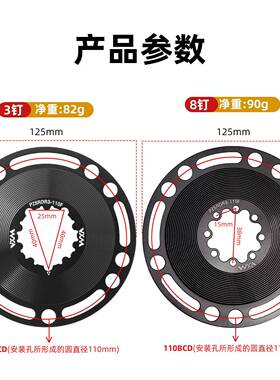 VXM110BCD盘速联GXP8片转转换爪速联G转XP8钉直装式牙转3钉盘曲柄