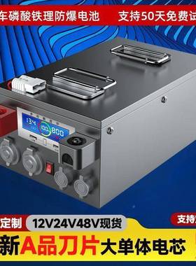 德1时房车专用磷酸铁锂电代池2v24617宁v48v800ah大容量驻车储能