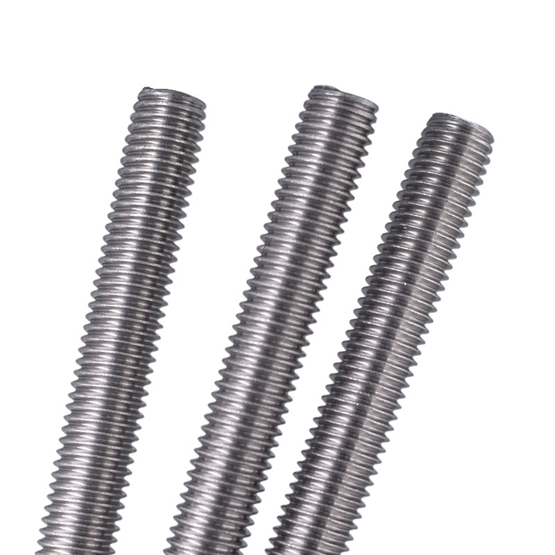 304不锈钢螺杆牙条M6M8M10M12加长全牙丝杆M14M16M20*1.5/2/3米