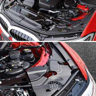 20-21款宝马新3系发动机舱大灯减配护板320325改装隔音棉盖板配件