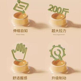 宠德奇伸缩牵引绳遛狗绳子自动可伸缩防脱防爆冲中大型犬通用CDQ