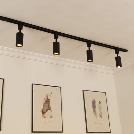 北欧明装LED聚光射灯客厅餐厅背景墙补光灯服装店商用无主灯射灯