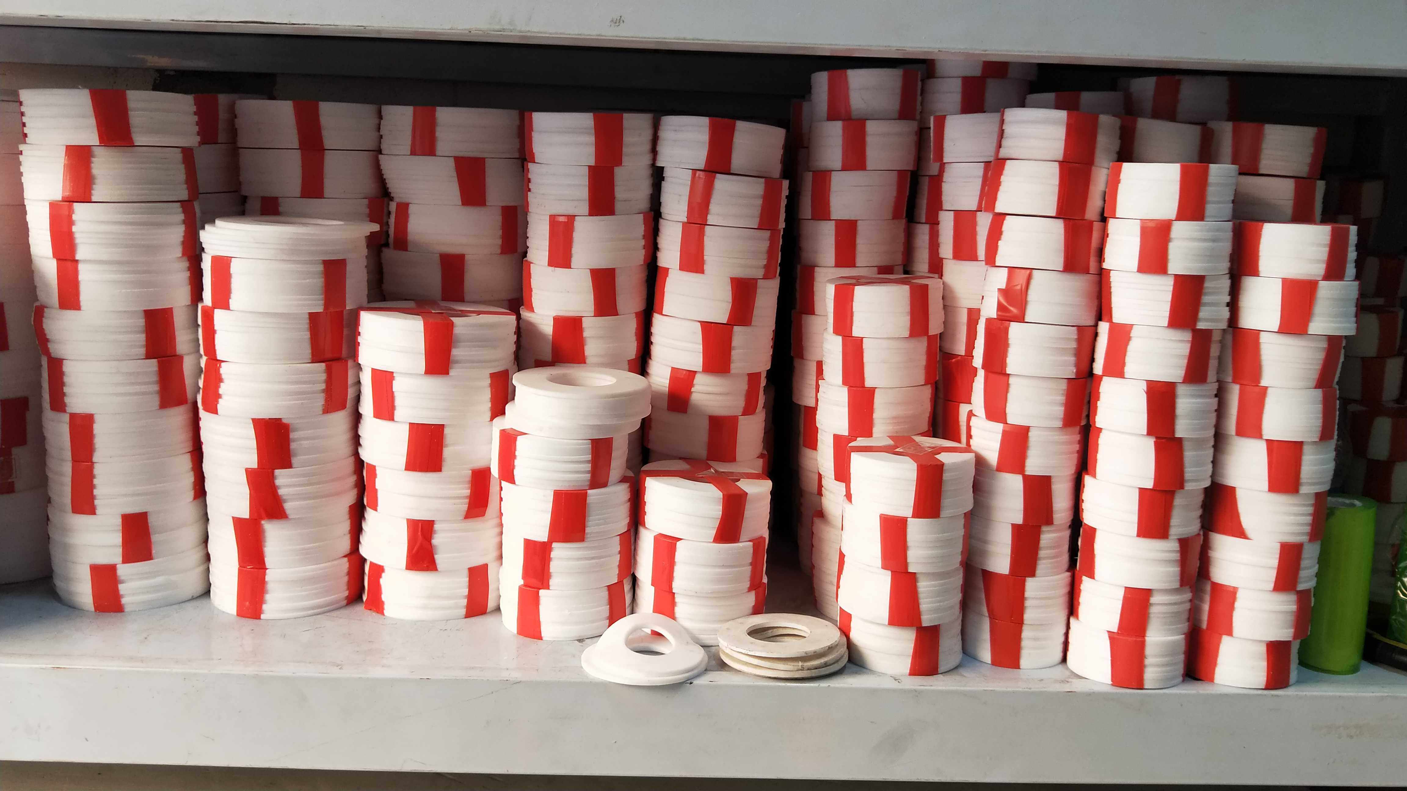 聚四氟垫片法兰阀门接头密封件圈耐腐蚀性耐高温水油汽DN32 40 65