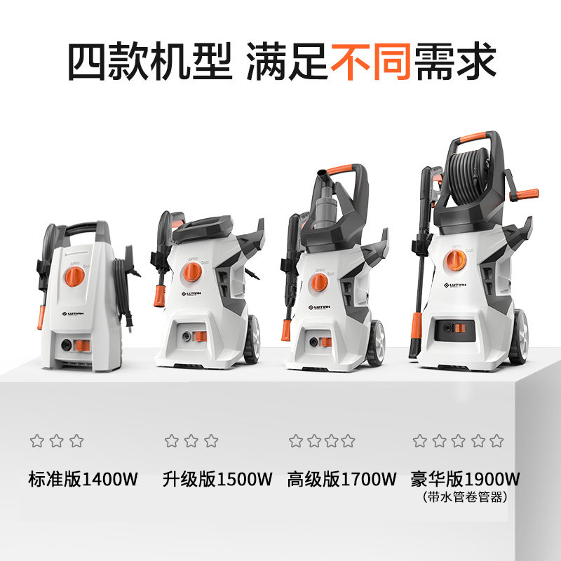 绿田高压洗车机家用220v水泵清洗机便携式水枪水抢大功率洗车神器