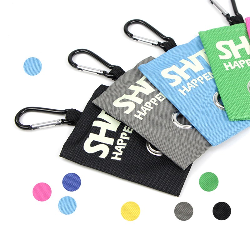 牛津布宠物拾便袋分配器便携户外出遛狗捡屎垃圾袋收纳包挂扣帆布