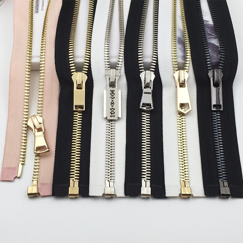 8#金属拉链欧款玉米牙男夹克羽绒服铜齿拉锁单开外套棉服配套拉索