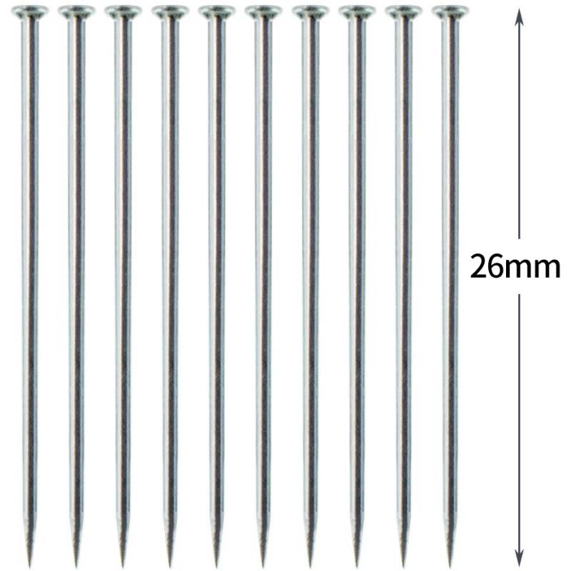 2000枚/盒 304不绣钢大头针固定针26mm珠光针DYI服装立裁针定位针