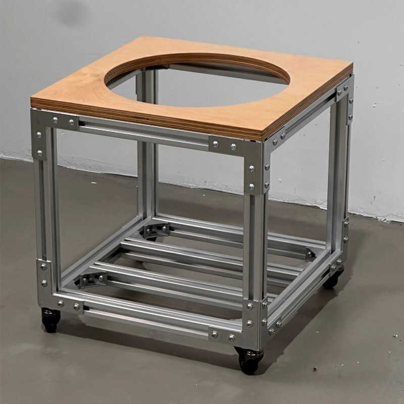 创意铝型材花架可移动绿植植物置物架咖啡店装饰花托推车花架家用