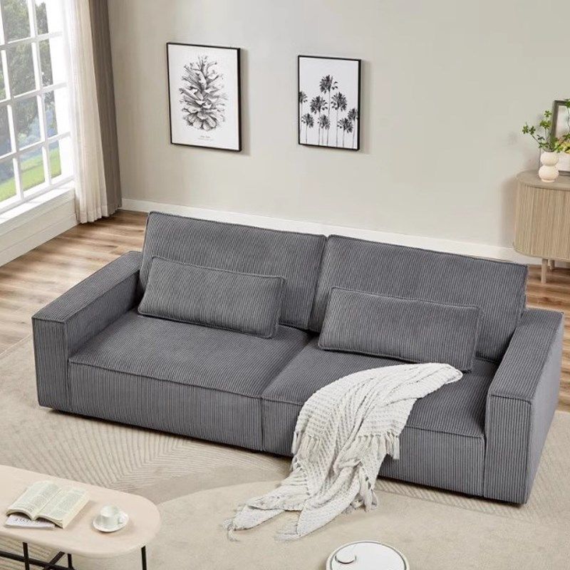 定制豆腐块防猫抓灯芯绒沙发套罩2004新品全包轻奢奶油复古风四季,居家布艺,沙发套,淘宝优惠券,粉丝福利购,淘宝优惠卷