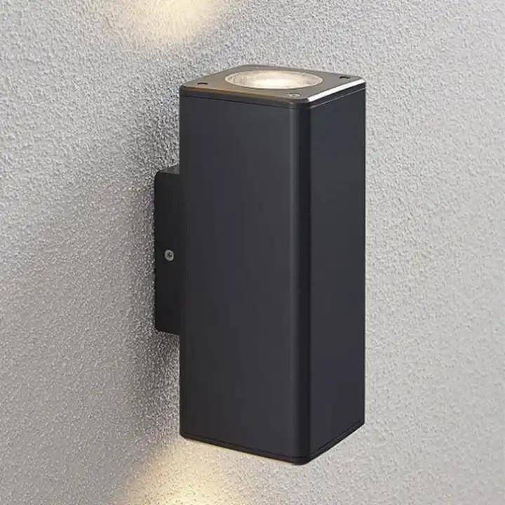 LED户外壁灯方形双头围墙灯别墅庭院门柱北欧户外室外上下照壁灯