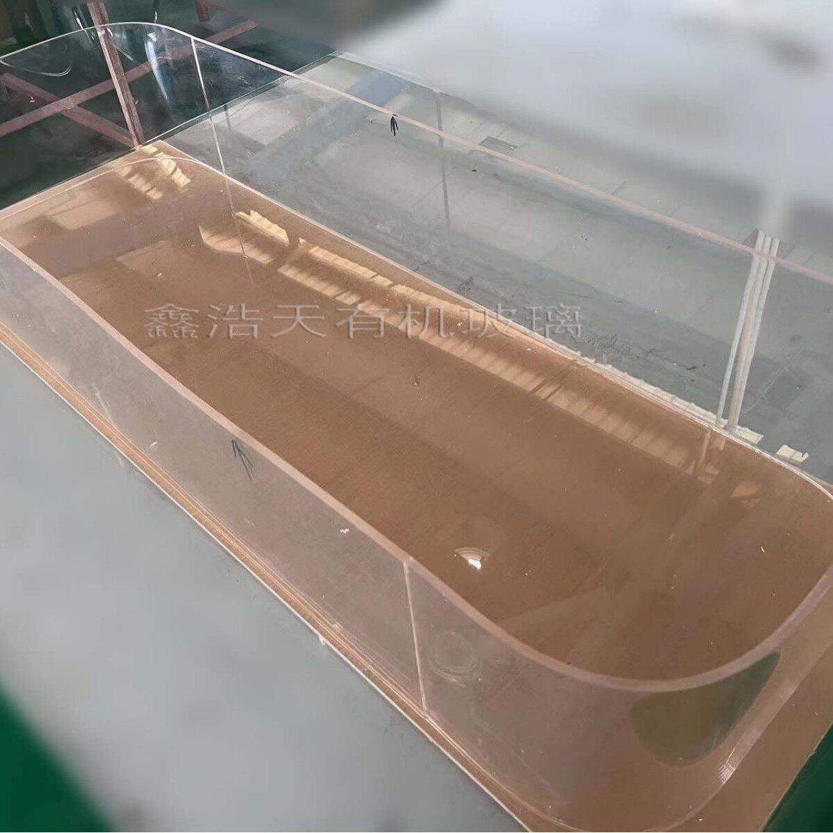 亚克力透明展示柜鱼缸商场物品装饰罩有机玻璃弧形大盆场景布置柜